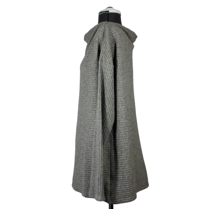 Hebilla Negro Mujer Triblend Punto Acanalado Cuello Ancho Suéter Top XL Foto 2 de 4