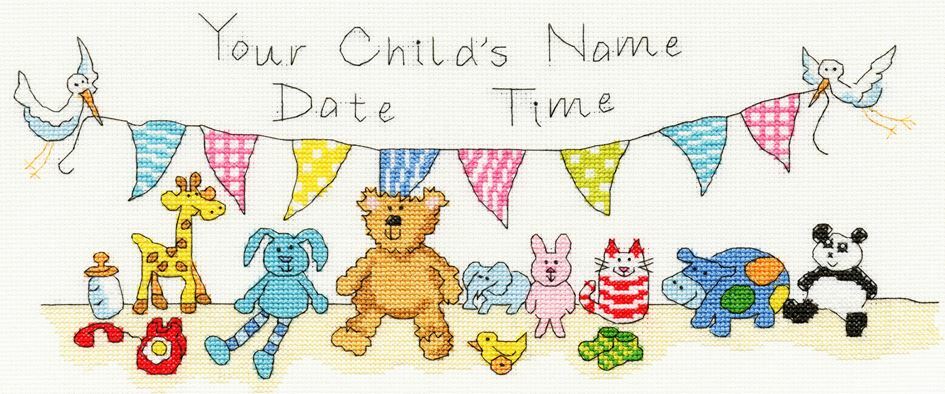 June Armstrong - New Arrival Sampler Cross Stitch Kit by Bothy Threads