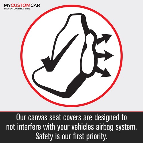 For Hyundai Staria Load US VAN 2021-On TRADIES Heavy Duty Grey Canvas Front Seat - Picture 5 of 14