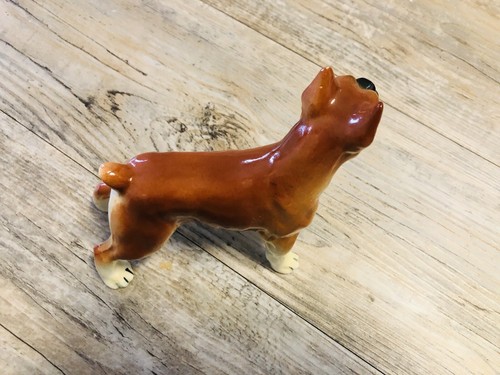 Vintage Made In Japan Porcelain Boxer Dog Figurine - Picture 4 of 4