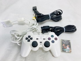 SONY PS2 PlayStation 2 SCPH-55000 GT White Console NTSC-J Japan W/ Memory Card
