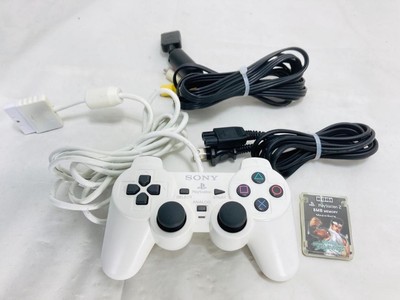SONY PS2 SCPH-55000 bianco console controller set giapponese NTSC-J scheda