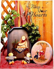 Tole Paint Book Vtg 1990 Dianna Murcum BLESS YOUR HEARTS Decor Painting