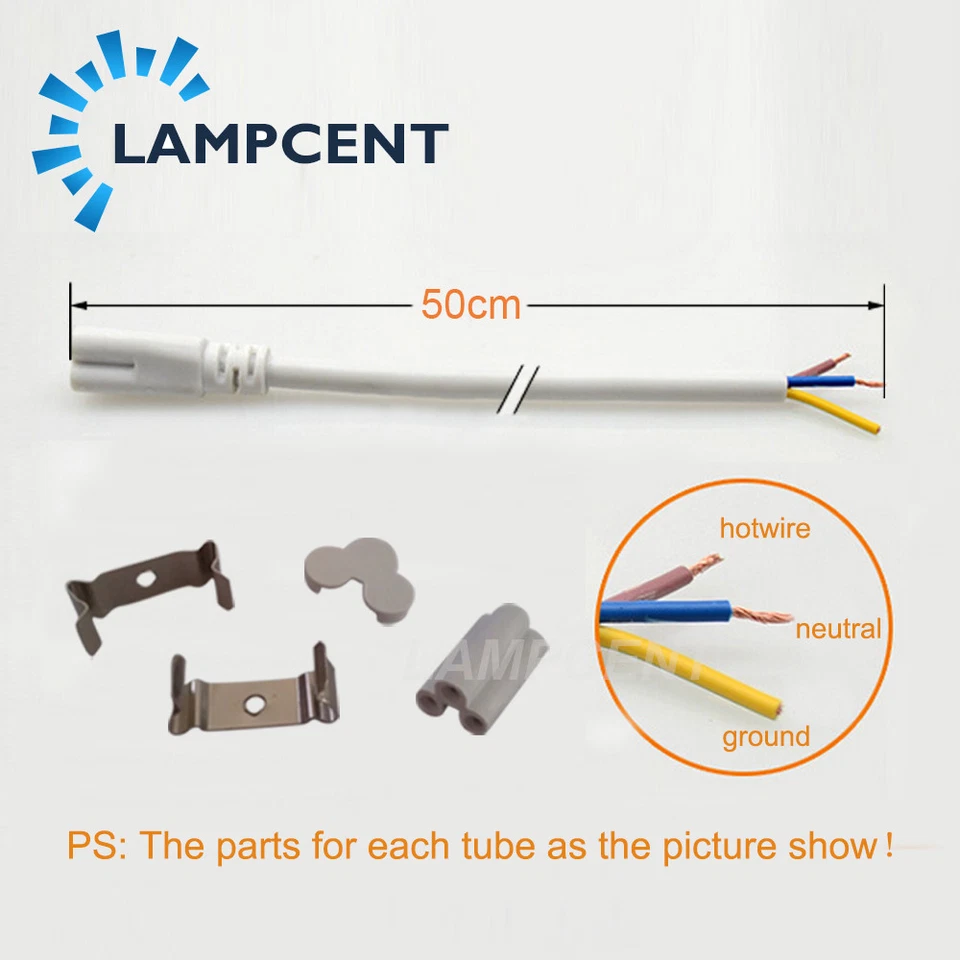 4/Pack T8 LED Shop Light Integrated LED Tube 2,3,4,5,6,8FT Double Row T8 Fixture - Image 3 of 4