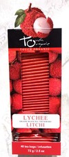 Touch Organic LYCHEE BLACK Tea Bags, 40 Bags, 2.5 oz