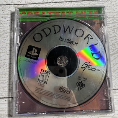 Oddworld: Abe's Oddysee Sony PlayStation 1 PS1 Disc & Back art only No Manual