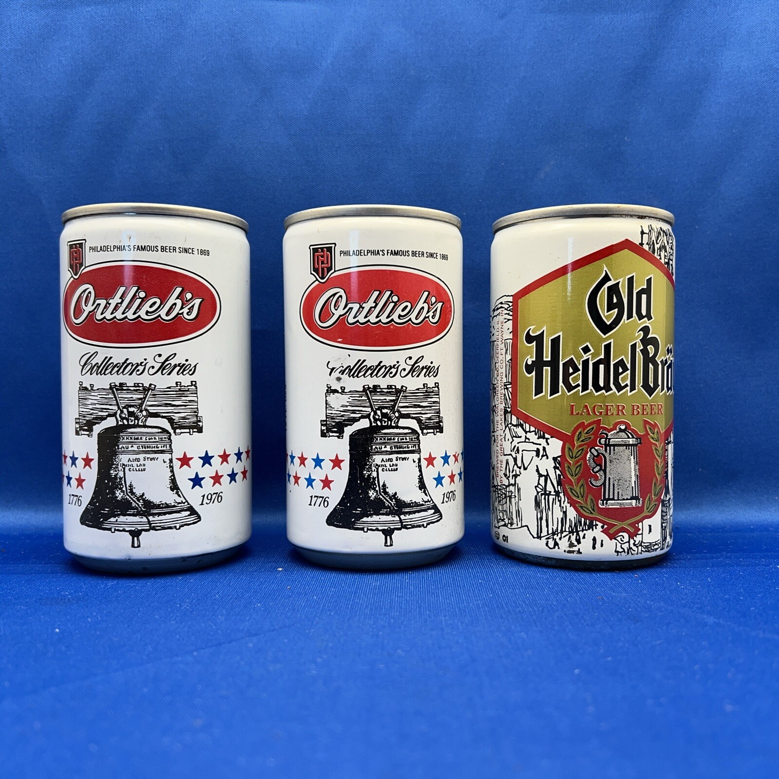 Vintage lot of Beer Cans Ortlieb’s Collector Cans, Old Heidel Brau. eBay