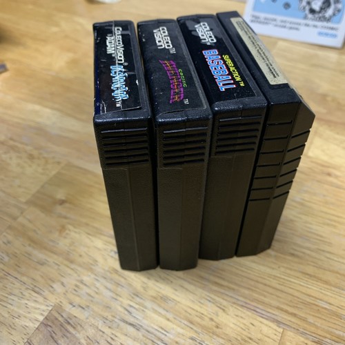 Q-Bert Cosmic Avenger Destructor Baseball 4 Colecovision Video Game Lot Works - Picture 22 of 23