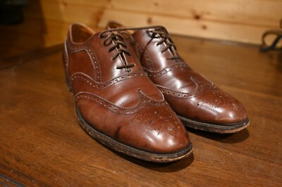 Brooks Brothers English Brown Wingtip Oxford Dress Shoes  display picture 1