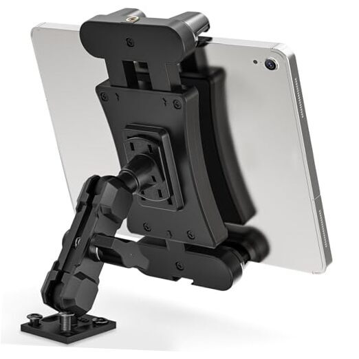 Heavy Duty Drill Base Tablet Mount - Car Tablet Holder for iPad Pro/Mini/Air