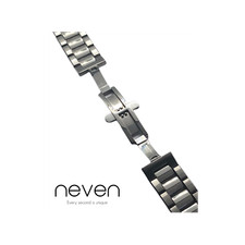 Bracelet Zenith Deux Tons Acier Inoxydable - Largeur 21mm - État NOS (New Old Stock) - Occasion