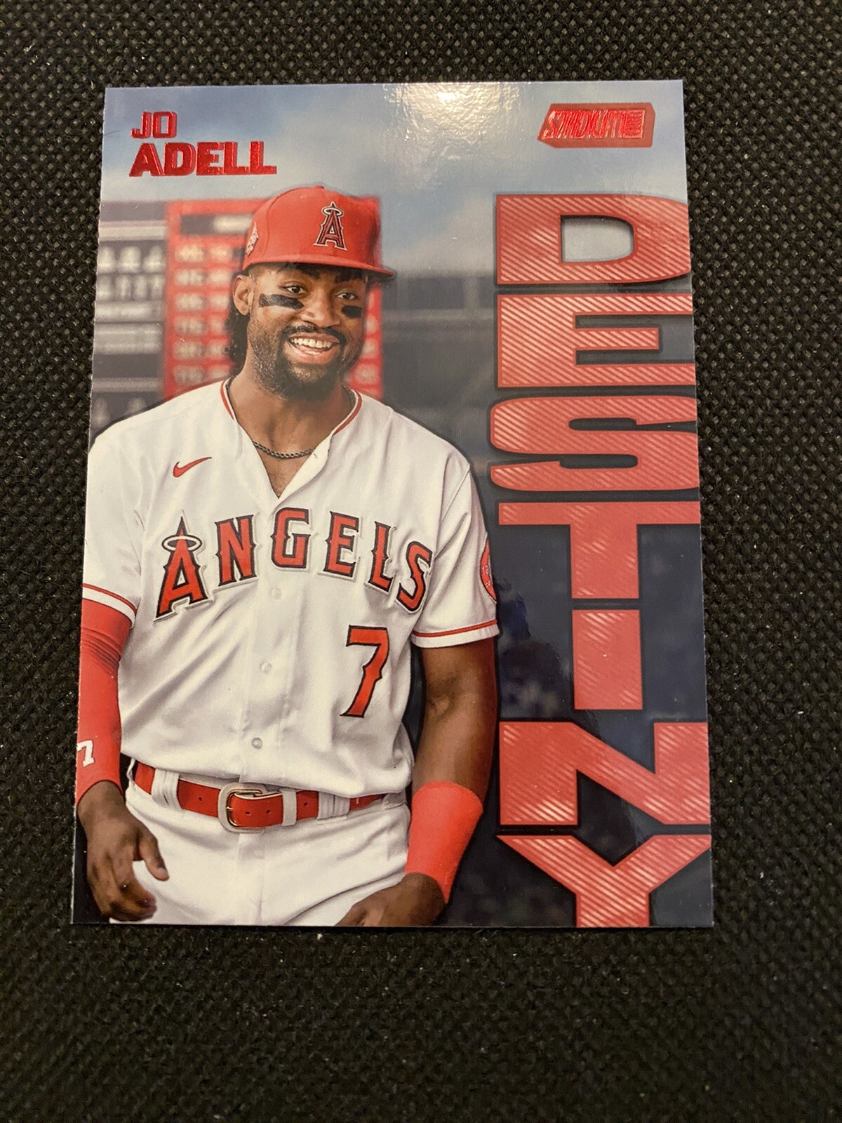 2022 Topps Stadium Club Jo Adell Destiny Red Foil #58 Los Angeles Angels 