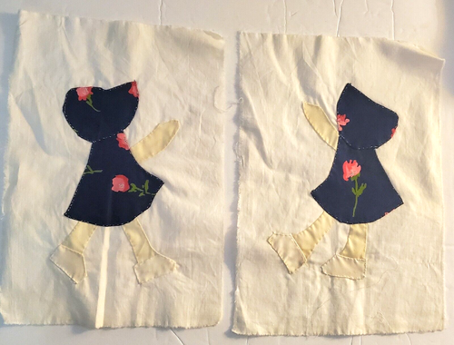 26 Quilting Blocks Unfinished Vintage Little Dutch Girl & Boy Hand Stitched - Picture 17 of 24