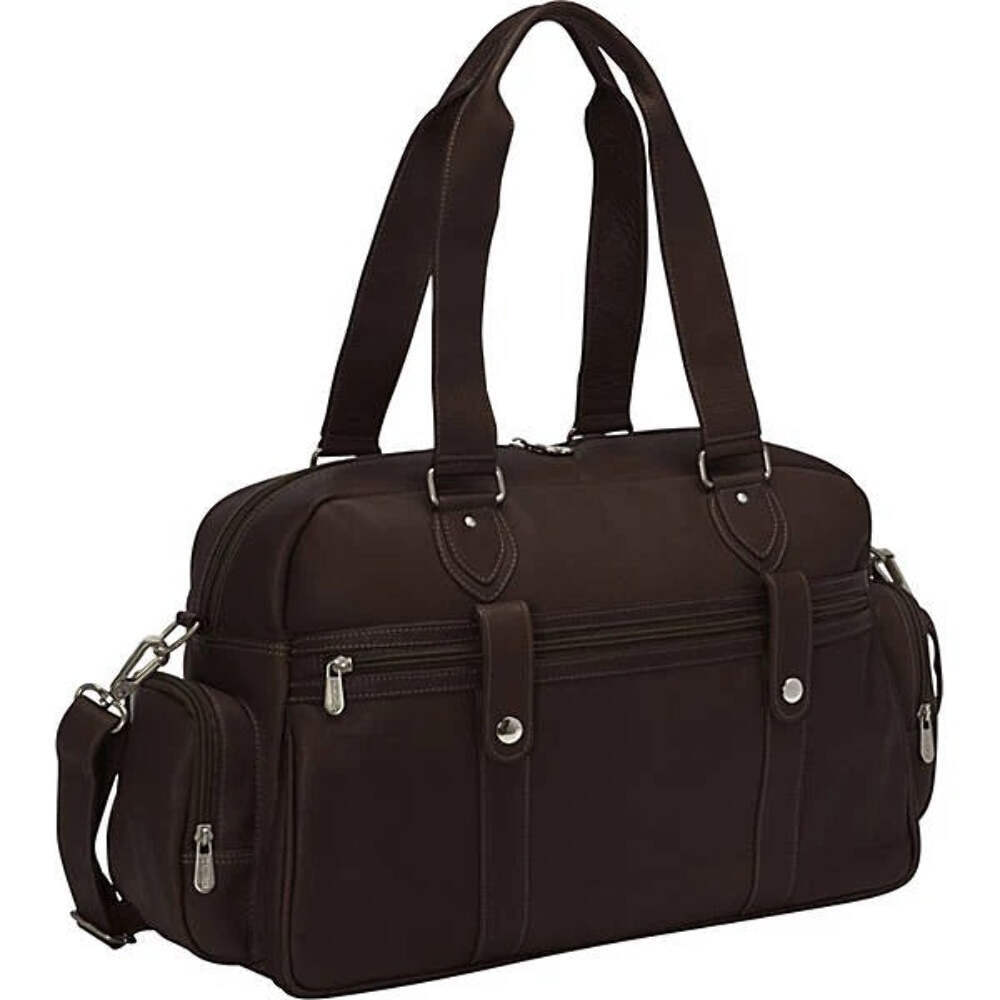 Piel Leather Adventurer Carry On Satchel Bag