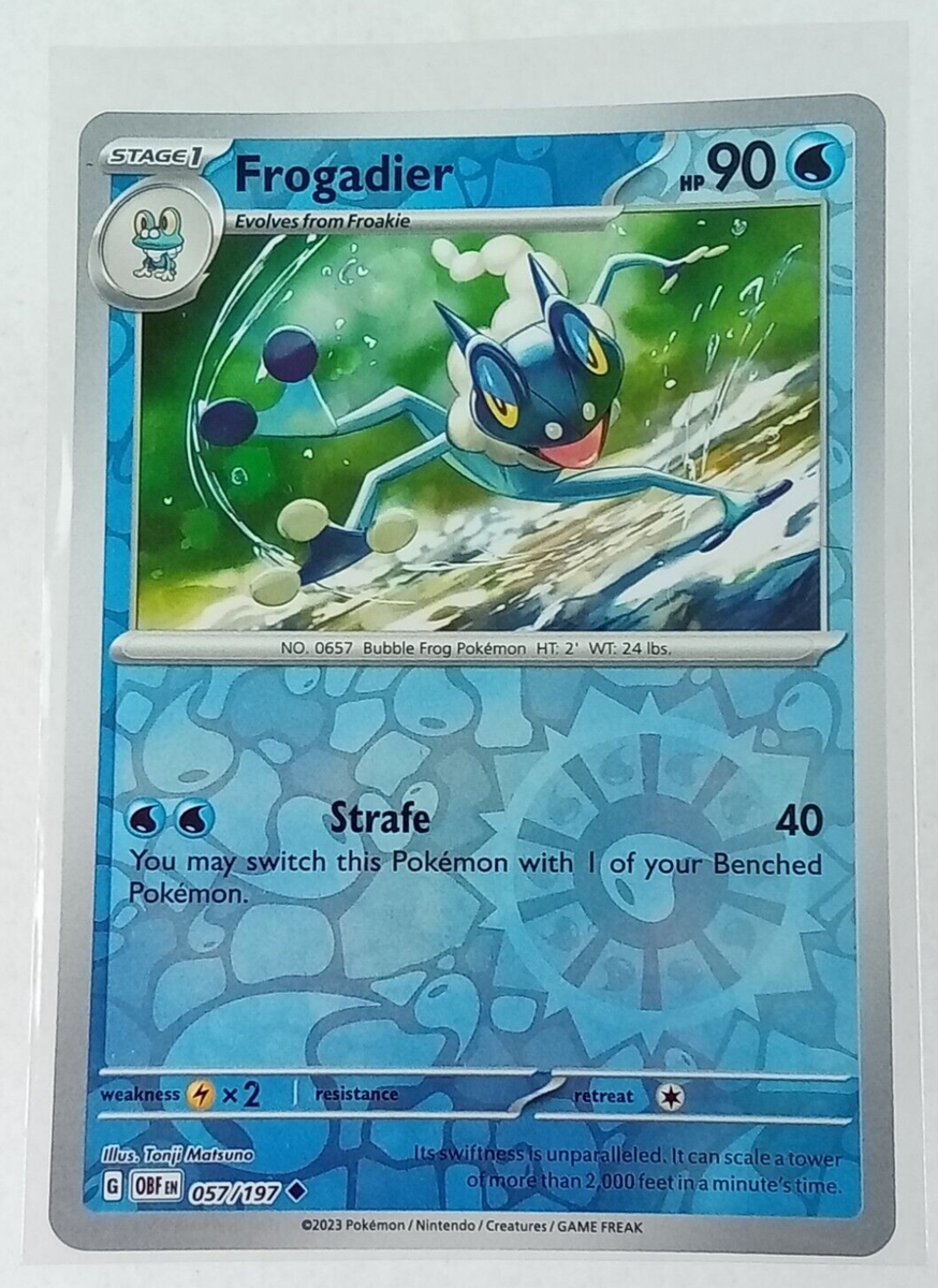 Frogadier 57/197 Obsidian Flames Reverse Holo Pokémon Card 2023 | eBay