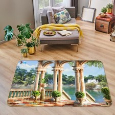 3D Stone Pillars Scenery NAO10848 Game Rug Mat Elegant Photo Carpet Mat Fay
