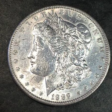 1889 Morgan Silver Dollar - Cleaned - High Quality Scans #Q573