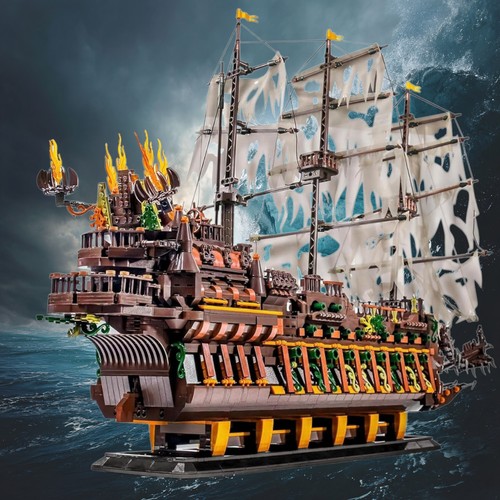 Mould King 13197 Flying Dutchman Ship Caribbean Pirate Building Block 4364 pcs - Picture 2 of 22