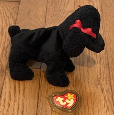 1998 Ty Beanie Babies Gigi Poodle Dog Plush Stuffed Animal Detached Tag