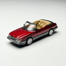 Saab 900 Turbo Adjustable 164 Red Die Casting Model Car Collecting Gifts