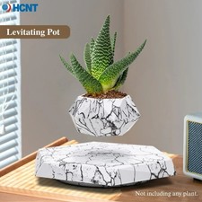 Levitating Succulent Plant Pot Magnetic Levitation Flower Pot Rotating Planters