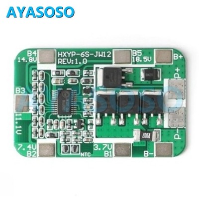 6S 22.2V/25.2V 14A 18650 Li-Ion BMS Schutzplatine Überladung Polymer Akku Packs