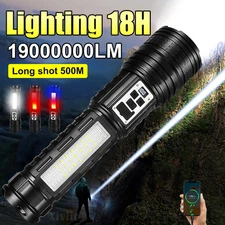 19000000LM Most Powerful Flashlight High Power Rechargeable Led Flashlight US
