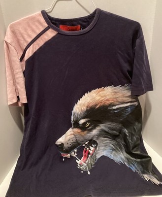 Vie & Riche Paris Protector Wolf Men Size XL Blue Pink