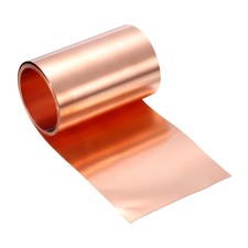 Copper Flashing, 2000x85x0.2mm 99.95% Pure Copper Sheet Roll for DIY Projects