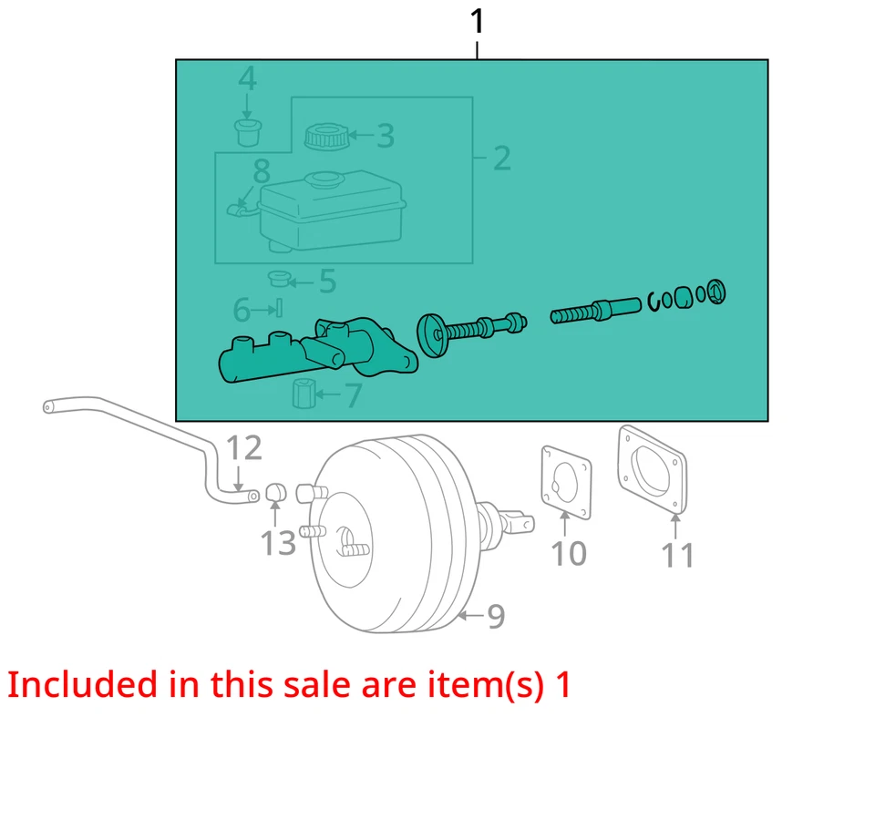Kia Optima 2006 cilindro maestro de freno fabricante de equipos originales 96 k millas - LKQ285370979 Foto 4 de 4