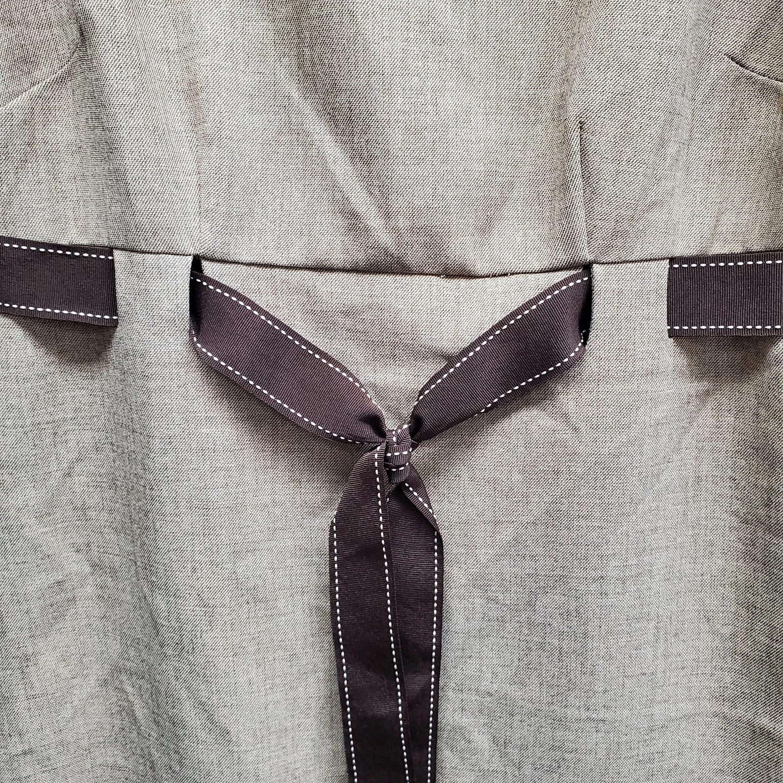 VETEMENTS Abito Studio I donna 14 marrone marrone marrone tubino cintura foderato carriera ufficio classico