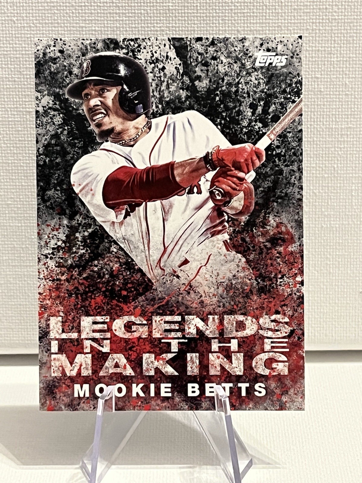 2018 Topps Legends in the Making Series 1 Mookie Betts Black Parallel #LTM-MB