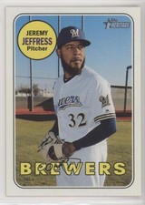 2018 Topps Heritage High Number Jeremy Jeffress #664 kr0