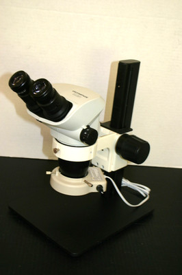 Olympus SZ-61 45d Stereozoom Microscope on  Rack Stand 7-45X w/ Ringlight
