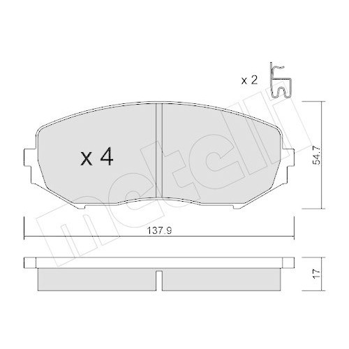 Plaquettes de Frein Metelli Suzuki pour Trajets Quotidiens Sereins