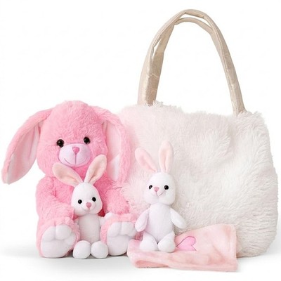 Easter Gifts for , Stuffed Bunny Toy 5 Pcs - Mommy Stuffed Rabbit, 2 Baby Bun...