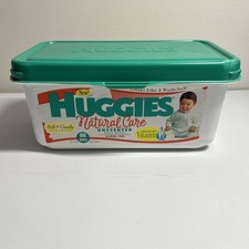 Huggies Natural Care Empty Wipes Container Old School Y2K