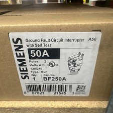 Siemens BF250A Panel Mounted Circuit Breaker