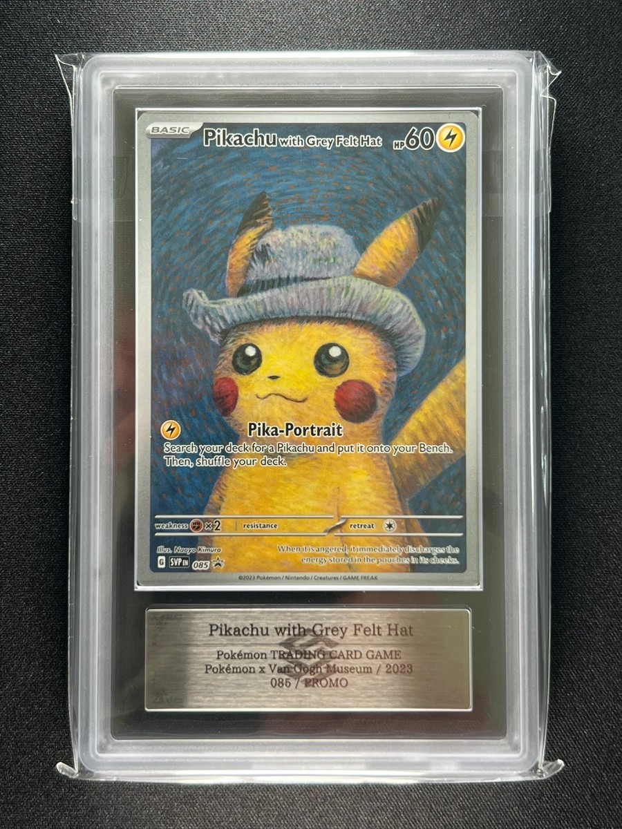 ［ARS鑑定 10］Pikachu with Grey Felt Hat ARS 10] Pikachu With Grey Felt Hat Van Gogh Museum Pokemon Card
