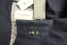 Canali Blue Plaid 100 Wool 2 Pc Suit Jacket Pants Sz 34R BRAND NEW