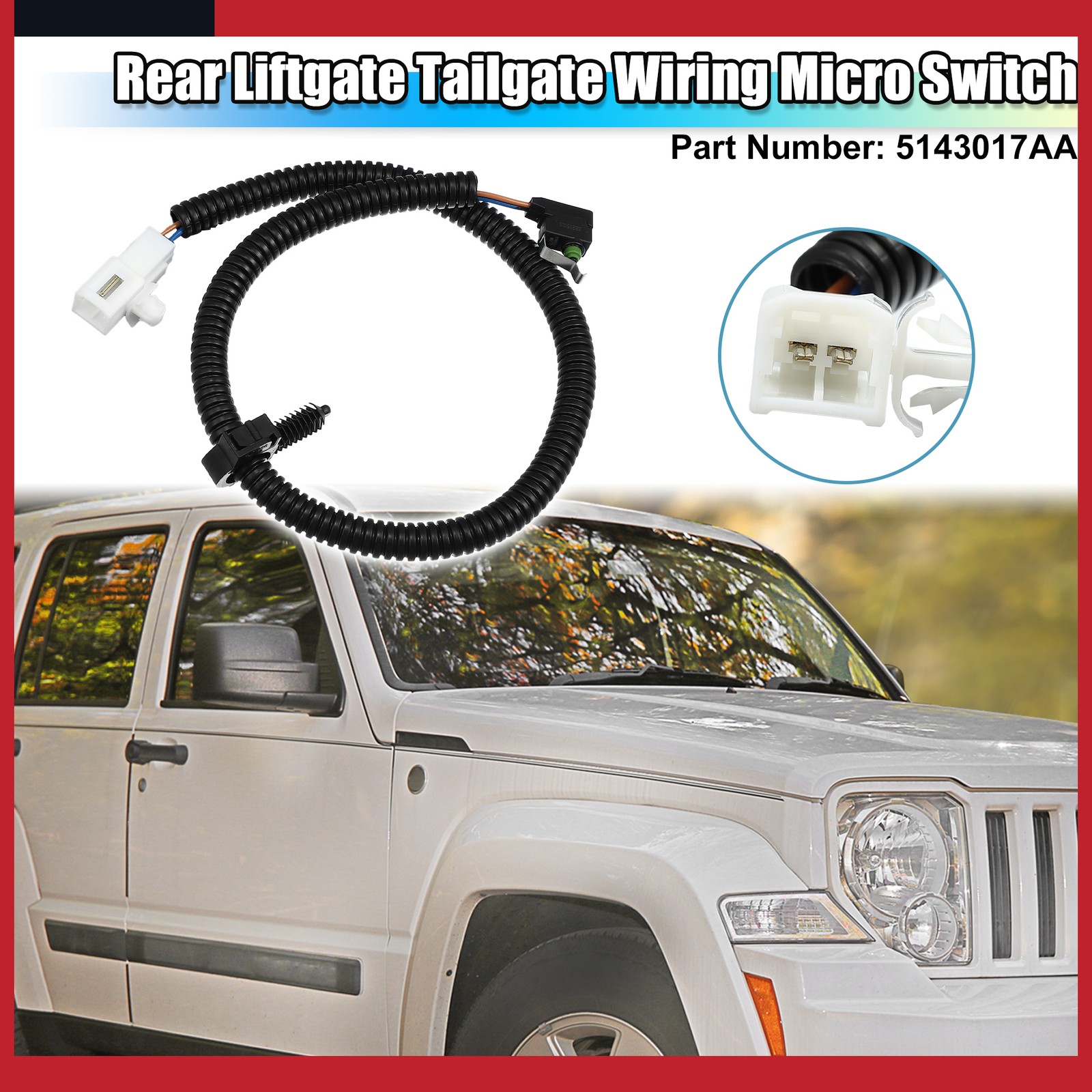 Pack of 1 for Jeep Liberty 2004-2007 Rear Liftgate Tailgate Wiring Micro Switch