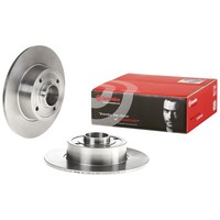 Brembo Bremsscheiben Ø240Mm + Radlager Hinten Passend FüR Renault Clio Iii BR0/1