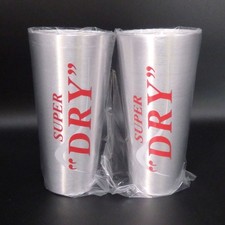 Juego de 2 vasos de aluminio helado ASAHI SUPER DRY 380 ml de JAPÓN no a la venta