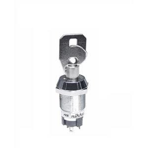 1Pcs CKL13ETW01 Keylock Switches SPDT ON-OFF-ON ROUND
