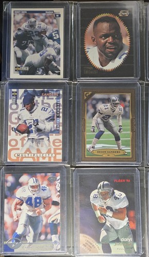 Dallas Cowboys 90's Football 15 Card Lot: Emmitt Smith Deion Sanders Troy Aikman - Picture 5 of 7