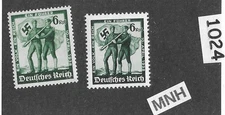 MNH  stamp set Sc 484-485 / 1938 issue  Austria joins Third Reich Germany  #1024
