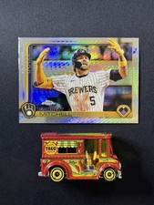 2025 Topps Chrome GARRETT MITCHELL Base Set #28 Prism Refractor Brewers