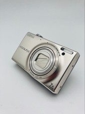 Nikon COOLPIX S6100 Silver Digital Camera 16.0MP 7x Zoom HD Compact Exc