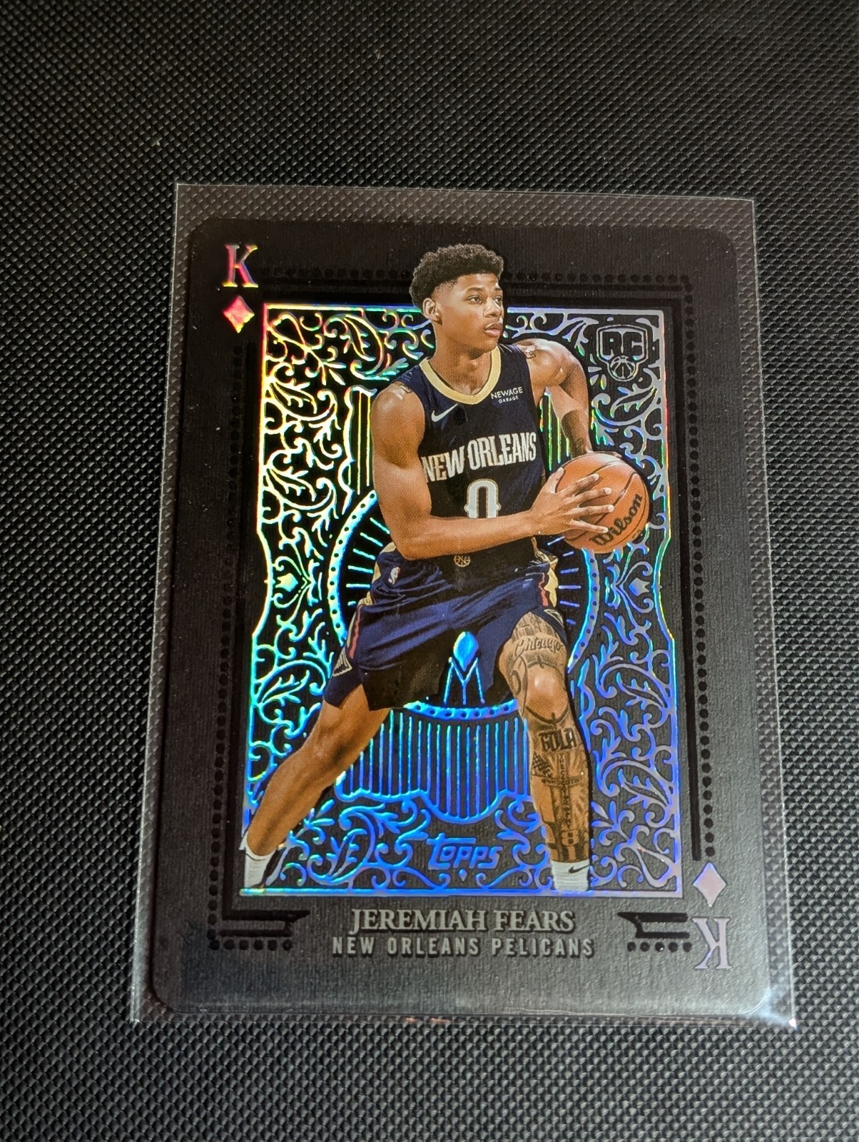 Jeremiah Fears 2025 Topps All Kings SSP RC Rookie Case Hit King of Diamonds AK-2
