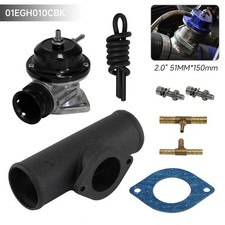 UNIVERSAL BILLET ALUMINIUM TYP-S TURBO BLOW OFF VENTIL BOV+2" FLANSCHROHR 